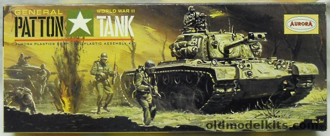 Aurora 1/48 M-46 General Patton Tank - (M46), 301-98 plastic model kit